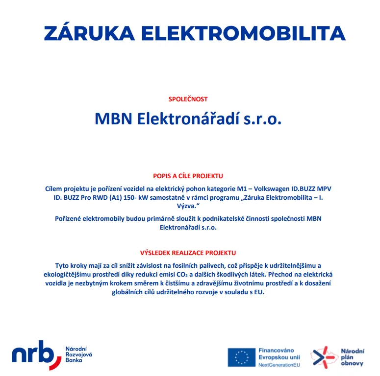 Záruka elektromibilita