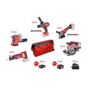 Set aku 20V Festa 28002+030+035+040+055+080+081+086+taška*netto