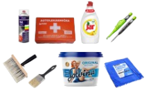 Malíř, drogerie, plachty