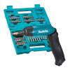 Akku vrtací šroubovák s příslušenstvím Makita DF 001 DW, 1/4"Li -ion 3,6V
