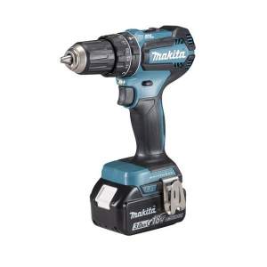 Aku bezuhlíková příklepová vrtačka Makita DHP 485 RFJ, Li-ion 18V/3,0 Ah,systainer