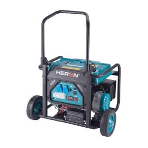 Elektrocentrála benzínová, 7,5HP/3,5kW, podvozek, elektrický start