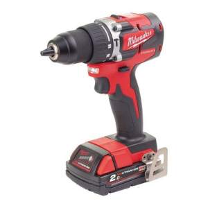 MILWAUKEE M18 CBLPD-202C aku příklepová vrtačka 18V/2x2Ah, 60Nm, 0-500/1800 ot./min