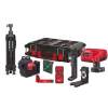 Kompaktní laser 360° Milwaukee M12 3PLKIT-401C se zeleným paprskem (4,0 Ah)