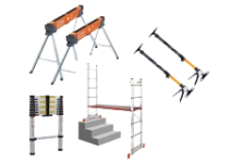 Žebříky, plošiny, podpěry